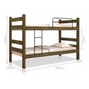 Ver imagem 2 de Beliche de Madeira Maciça Reforçada para 2 Pessoas