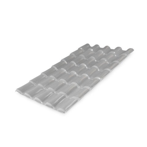 Kit com 5 Telhas Pvc Colonial 3,28m X 0,88m X 2mm 5 Ondas com Kit Fixação Lux Telhas