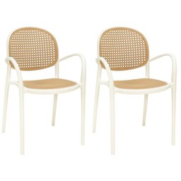 Kit 2 Cadeiras de Jantar Roma com Braço para Sala e Cozinha - 1
