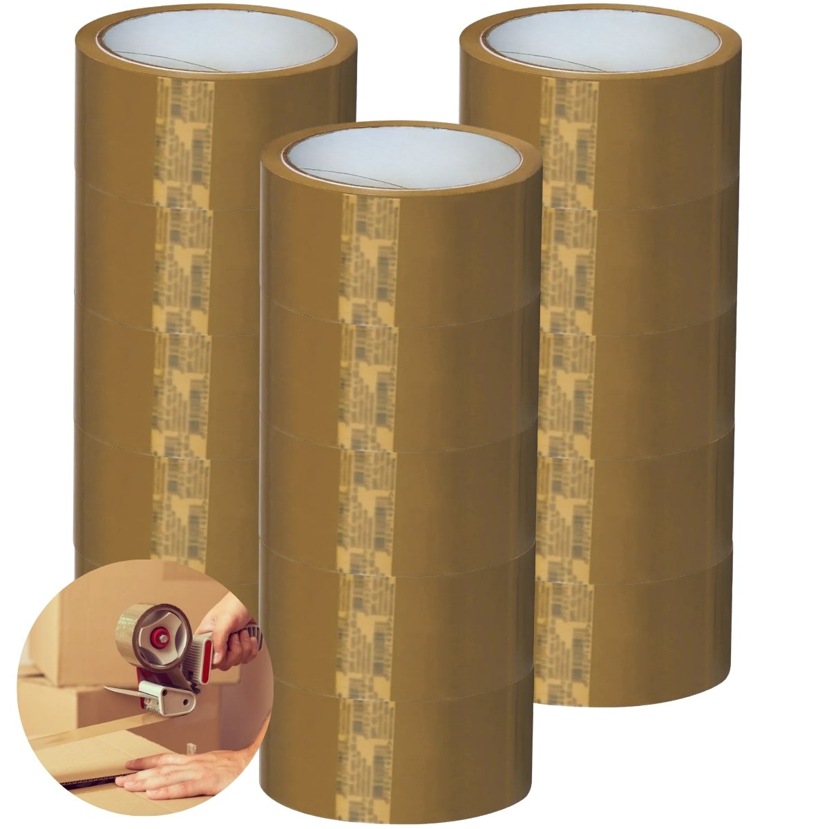 Fita Adesiva Marrom Larga 45mmx100m | Kaztec | Kit 15 Un - 4