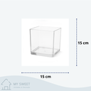 Ver imagem 2 de Vaso Decorativo Transparente de Melamina Antiquebra Tamanho:15x15