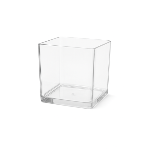 Vaso Decorativo Transparente de Melamina Antiquebra Tamanho:15x15