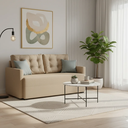 Ver imagem 2 de Sofá 2 Lugares 1,70m Atrium Luxo Recepção Escritório:bege