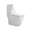 Vaso Sanitário Acoplado (monobloco) Imperial Diamond Gold - 2