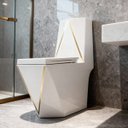 Ver imagem 3 de Vaso Sanitário Acoplado (monobloco) Imperial Diamond Gold