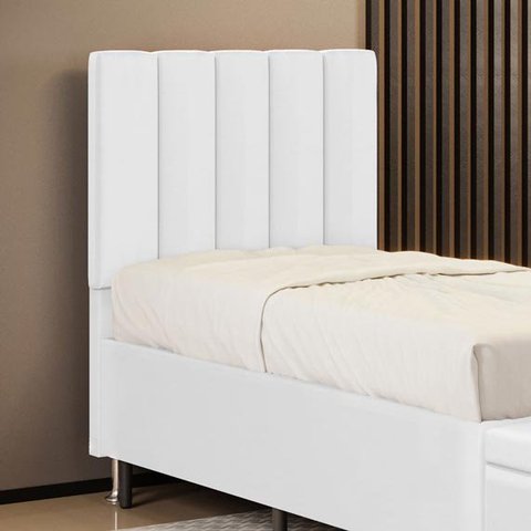 Cabeceira Nashira 90 para Cama de Solteiro Couro Aradecor