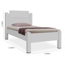 Ver imagem 5 de Cama Solteiro Paris Compacta Premiumresistente Criança Estilo Moderna com Colchão Cor Branco