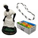 Ver imagem 1 de Kit Defumador Espiritual + Imagem Resina Orixá 15 Cm + Guia