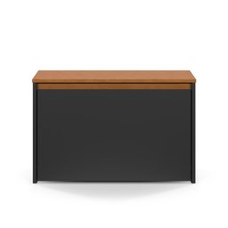 Sapateira Charme com Porta Basculante para Hall de Entrada ou Quarto - Preto com Freijó - 4