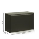 Ver imagem 6 de Sapateira Charme com Porta Basculante para Hall de Entrada ou Quarto - Preto com Freijó