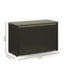 Sapateira Charme com Porta Basculante para Hall de Entrada ou Quarto - Preto com Freijó - 6