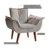 Poltrona Decorativa P/ Sala Eros Estofada Jolie 2-veludo Capuccino - Montano - 8
