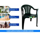Ver imagem 4 de Cadeira Plástica até 154kg Resistente Área Piscina Preto