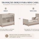 Ver imagem 4 de Berço 2 em 1 Multifuncional MDF Luna Bege/Areia/Capuccino