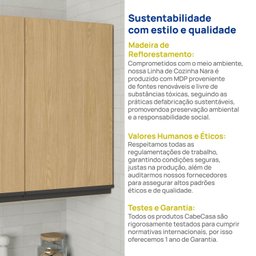 Armário Aéreo 2 Portas 70cm Nara CabeCasa MadeiraMadeira - 7