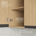 Ver imagem 5 de Armário Aéreo Planejado 2 Portas 70cm Nara CabeCasa MadeiraOriginals Marrom/Avena