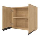 Ver imagem 6 de Armário Aéreo Planejado 2 Portas 70cm Nara CabeCasa MadeiraOriginals Marrom/Avena