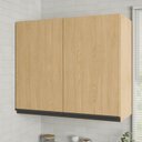 Ver imagem 1 de Armário Aéreo Planejado 2 Portas 70cm Nara CabeCasa MadeiraOriginals Marrom/Avena