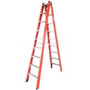 Ver imagem 1 de Escada Dupla de Aluminio e Fibra de Vidro Residencial 9 Degraus 2,7 Metros