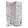 Biombo 3 Folhas 129X180cm Mdf Modelo 27 Branco Vazado - 1