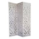 Ver imagem 1 de Biombo 3 Folhas 129X180cm Mdf Modelo 27 Branco Vazado