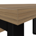 Ver imagem 4 de Mesa Reta Savoia 30mm 170x70cm Pé Aço Escritório Macadamia/preto