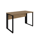 Ver imagem 6 de Mesa Reta Savoia 30mm 170x70cm Pé Aço Escritório Macadamia/preto
