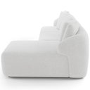 Ver imagem 7 de Sofá 4 Lugares com Chaise Direito Sala Living 294cm Arlo F04 Bouclê Off White - Lyam Decor