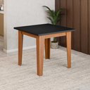 Ver imagem 1 de Mesa de Jantar Quadrada 4 Lugares Multimóveis Cr50223 Cinamomo/preto