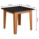 Ver imagem 3 de Mesa de Jantar Quadrada 4 Lugares Multimóveis Cr50223 Cinamomo/preto