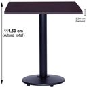 Ver imagem 5 de Mesa de Jantar Bistrô Zeta 2 Lugares Quadrada Tampo MDF 70cm Preto Or Design