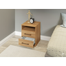 Mesa de Cabeceira com 2 Gavetas Mdp 36x46,5x38cm Carvalho 1040 - 3