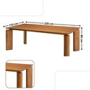 Ver imagem 4 de Mesa de Jantar Nala 220cm Madeira Tampo Laminado com 8 Cadeiras Nala