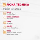 Ver imagem 5 de Painel Estofado Solteiro San Miguel 2 Módulos