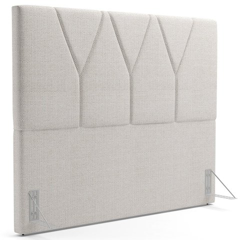 Cabeceira Cama Box Casal Queen 160cm Aura Linho W01 Champanhe - Mpozenato