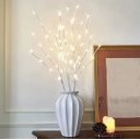 Ver imagem 6 de Galho Decorativo com Luzes LED Branco Quente 1 Unidade Galho Flexível para Vasos Decoração para Sala
