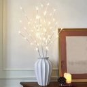 Ver imagem 6 de Galho Decorativo com Luzes LED Branco Quente 1 Unidade Galho Flexível para Vasos Decoração para Sala