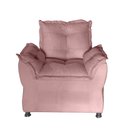 Ver imagem 4 de Poltrona de Decoração e Escritoria e Sala de Estar Opala Turna Rose + Puff Descanso de Pes