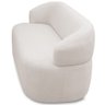 Sofá 2 Lugares Orgânico Sala de Estar Living 140cm Carmen F04 Bouclê Cru - Gtdnexxus - 6