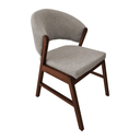 Ver mais imagens de Cadeira de Jantar Madeira Maciça Débora Linho Premium:cerejeira/cinza Linho