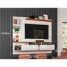 Painel Para Tv Intense Off White / Damasco - 2