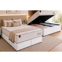 Ver imagem 1 de Cama Box Baú Crc Queen +Colchão Molas Boutique Ortobom 158