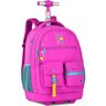 Mochila Escolar de Rodinhas Luluca Clio Style Lu24599 Rosa - 1