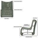 Ver imagem 2 de 1 Poltrona Texas em Alumínio Pintura Fendi Corda Náutica Trama Original