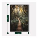 Ver imagem 3 de Quadro Paisagem Trilha de Madeira entre a Floresta - 123x83