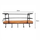 Ver imagem 3 de Porta Chaves de Parede Industrial com Prateleira Rústica