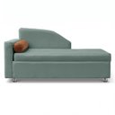 Ver imagem 4 de Sofá Cama Solteiro 1 Lugar com Baú Divã Bouclê Multifuncional Divã Quarto Hóspedes 195cm:Bouclê Verd