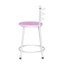 Ver imagem 2 de Banqueta Baixa Assento Ratan Branca Retro  