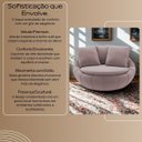 Ver imagem 7 de Poltrona Giratória Madeira Escritório Sala Quarto Almofadas Luxo Reforçada Premiun Salao Rosa