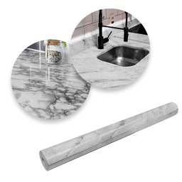 Papel Adesivo Contact Estampado Mármore com 10 Metros - 3